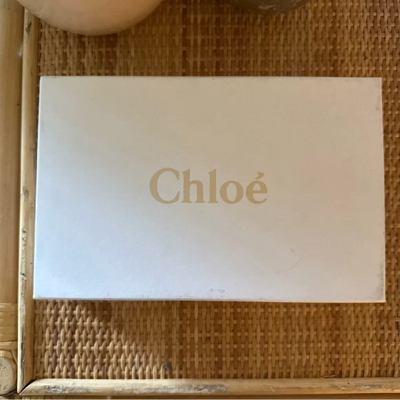 CHLOE Pink Leather Pink&Gold Ribbon Bow Zip Around Clutch Wallet w/Dust Bag &Box - Picture 14 of 14